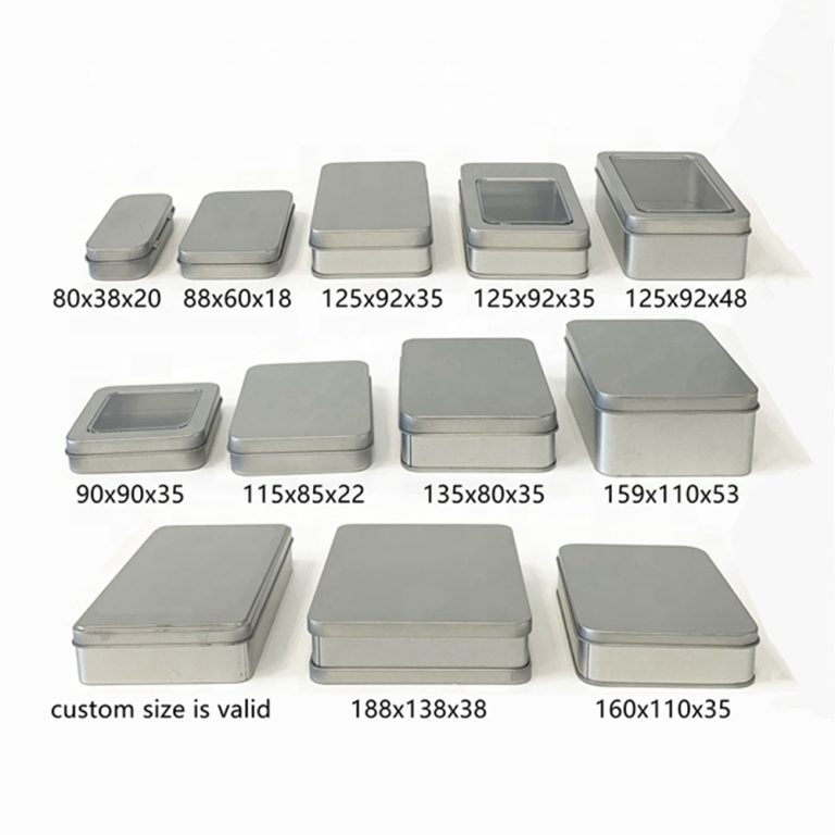 Plain Silver Rectangle Tin Boxes 0001 Main 05