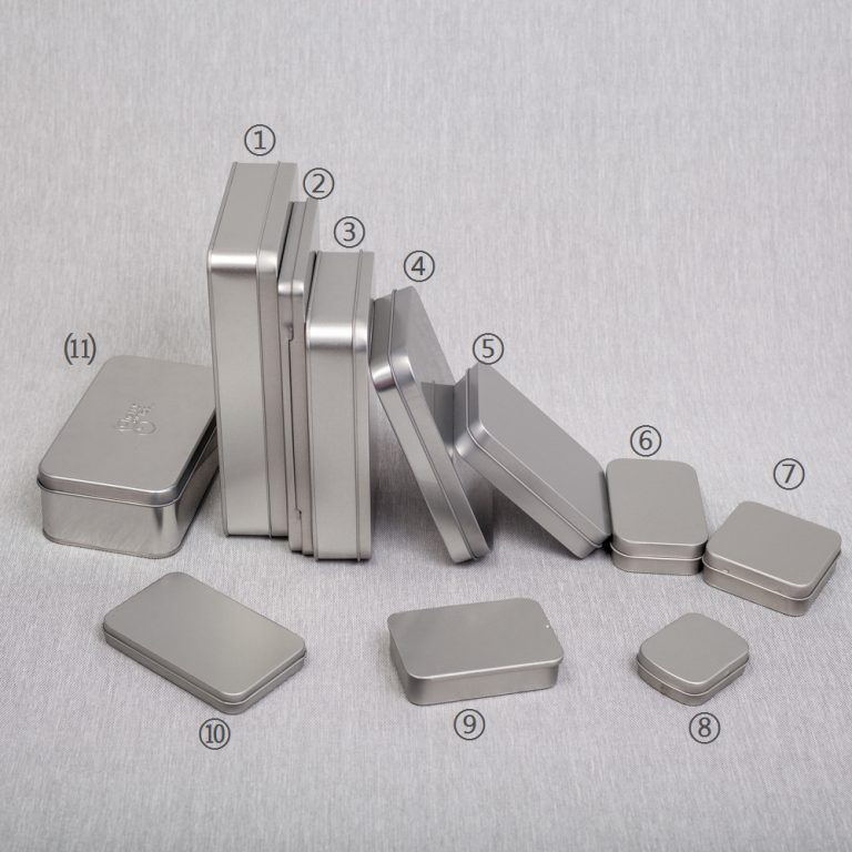 Plain Silver Rectangle Tin Boxes 0003 Main 04