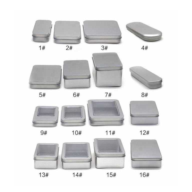Plain Silver Rectangle Tin Boxes 0005 Main 03
